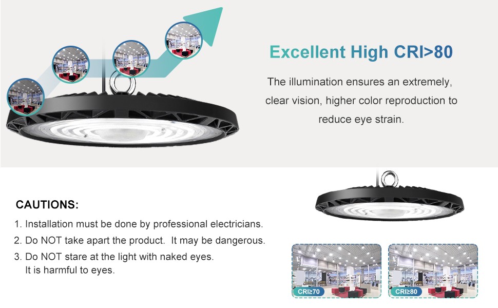 100W UFO Led High Bay Light Shop Industrial Commercial Factory Warehouse Fixture