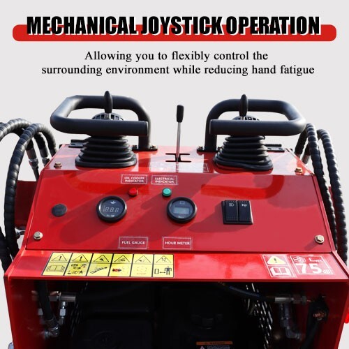2025 Mini Crawler Track Skid Steer Loader B&S 13.5HP EPA Gas Vertical