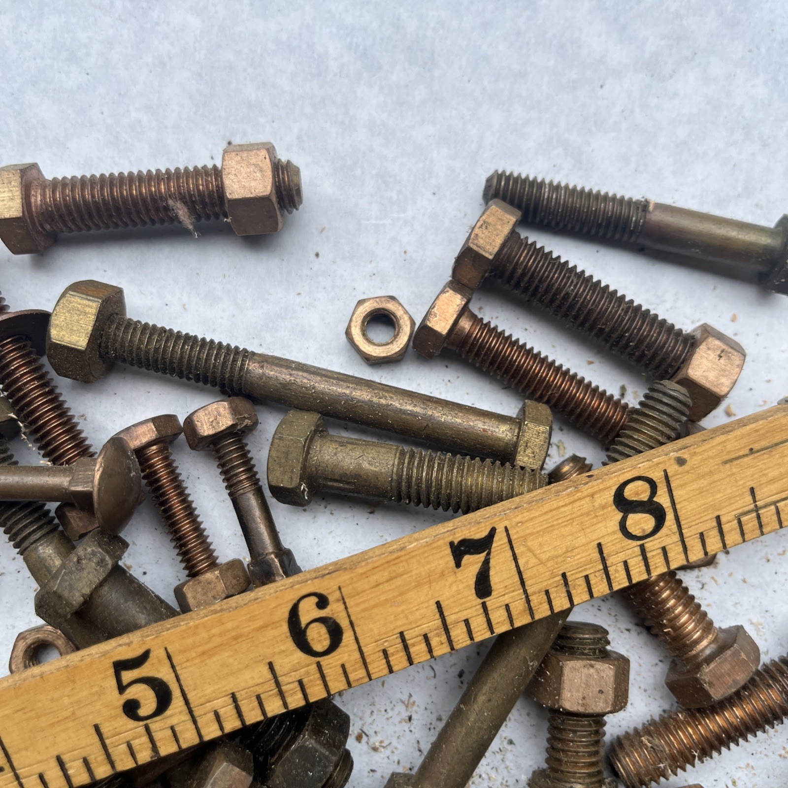 Over 5 Pounds Brass Bronze Cap Screws Etc 1/4 ,5/16 ,3/8