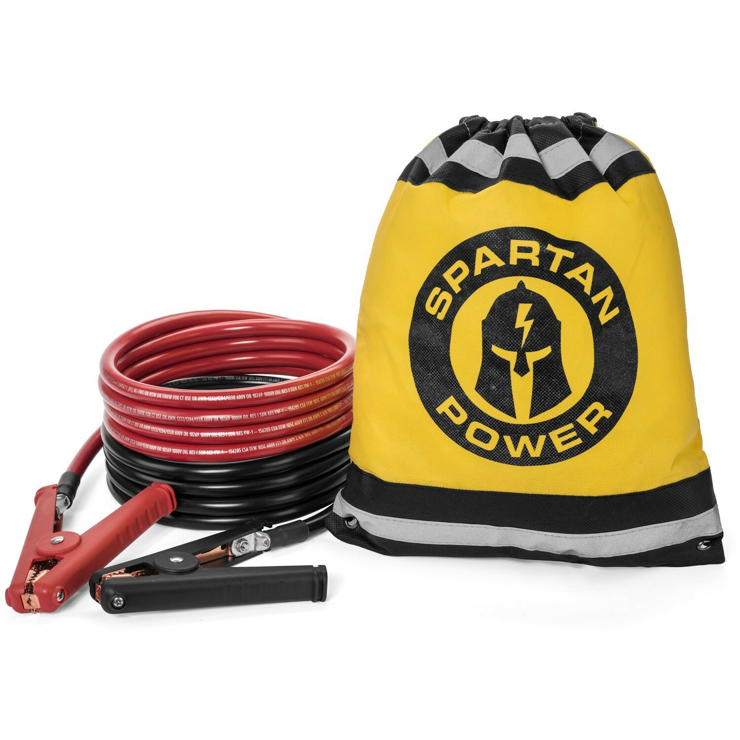 20 Foot 1/0 AWG 0 Gauge Heavy Duty Jumper Cables Booster Set by Spartan Power…