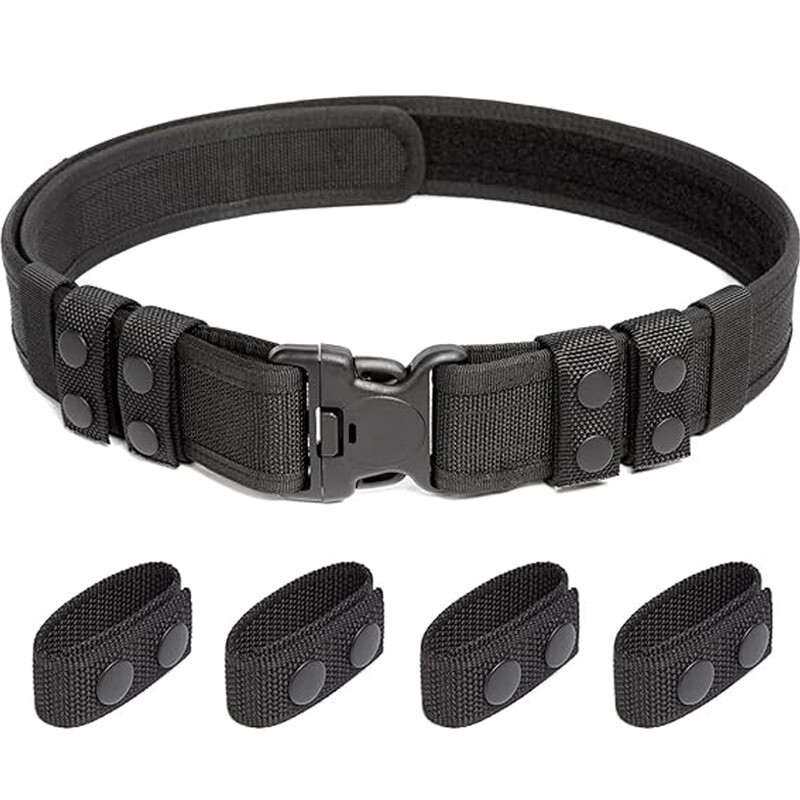 4PCS Tactical Military Belt Buckle Combat Belt Security Duty Belts For 2.25 inch