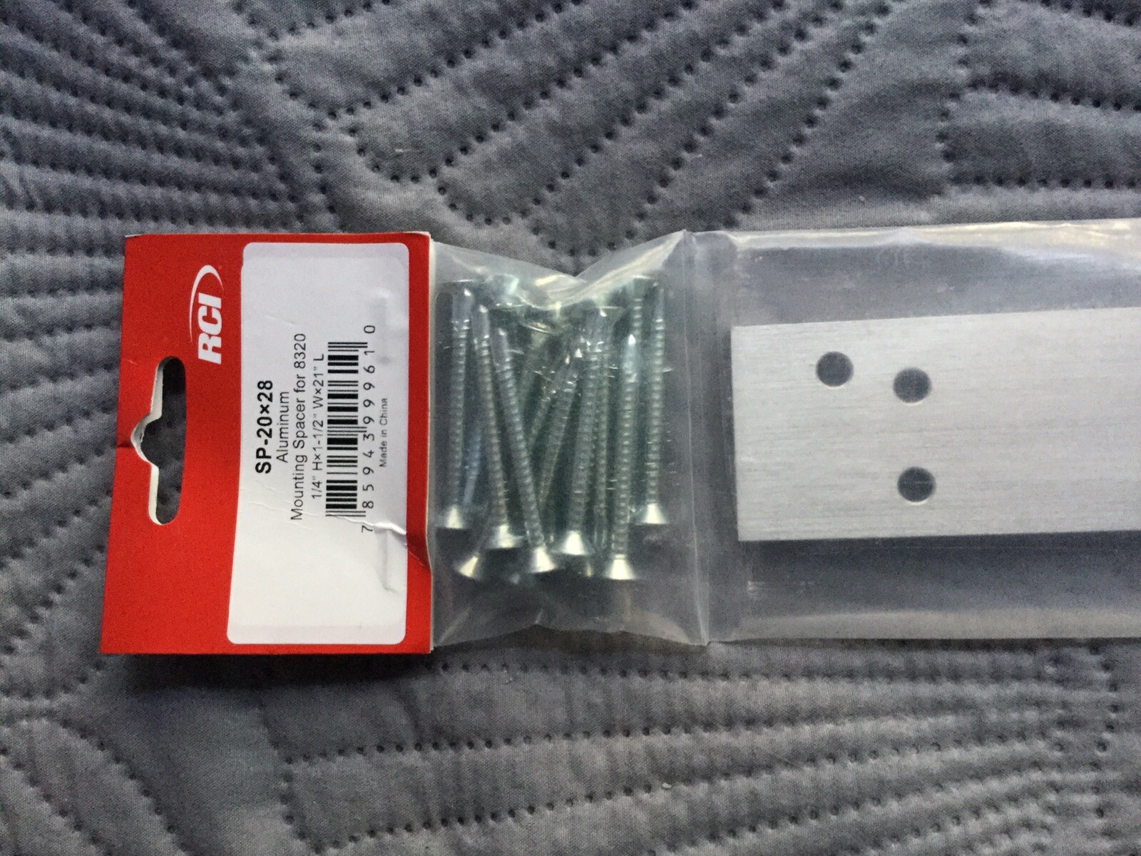NEW RCI RUTHERFORD CONTROLS 1/4”(H) ALUMINUM MOUNTING SPACER FOR 8320 – SP-20×28