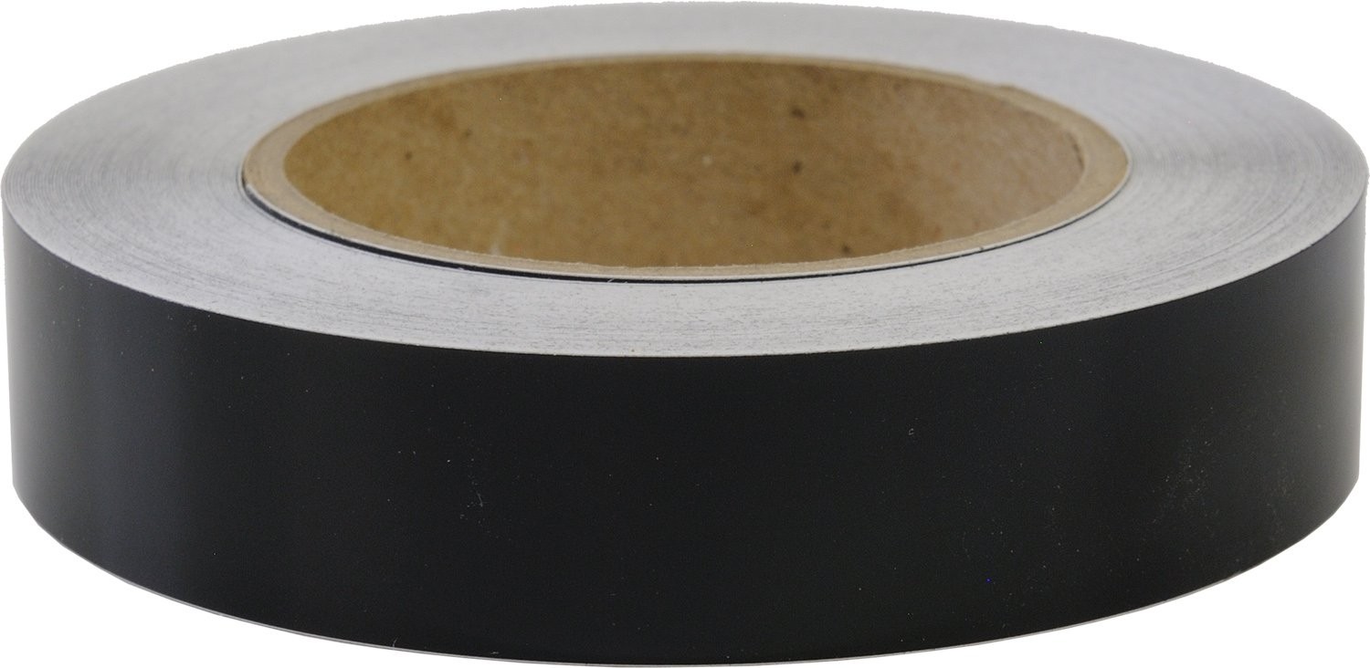 Solid Stripe Auto Truck Boat 3mil Vinyl 3/4 Inch x 50 Ft Black