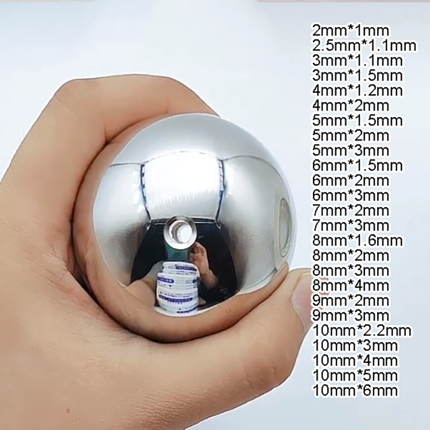 Through Hole Stainless Steel Ball Bearing 1mm-6mm Hole | 2mm-6mm Outer Diameter
