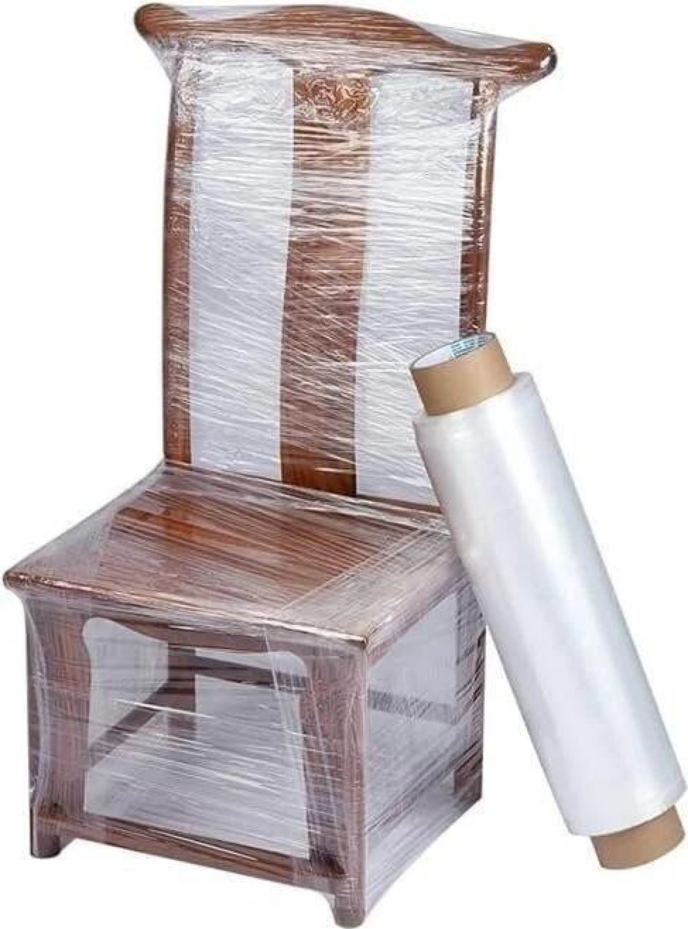 18″ x 1500′ 80 Gauge 4 Rolls Pallet Wrap Stretch Film Hand Shrink Wrap 1500FT