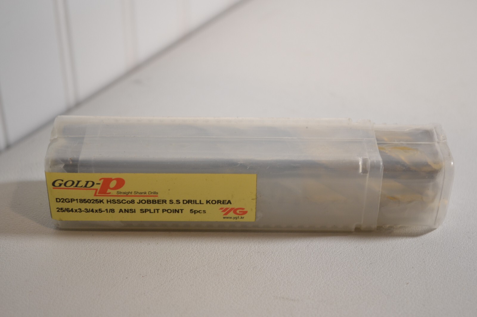 5pcs 25/64″ D2GP185025K HSSCo8 Jobber S.S Drill 25/64×3-3/4×5-1/8 Split Point