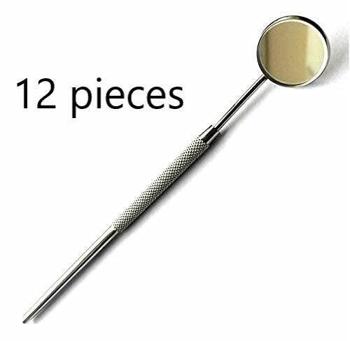 12 Pcs Dental Mouth MIRROR #5 w/HANDLE Dental Instruments