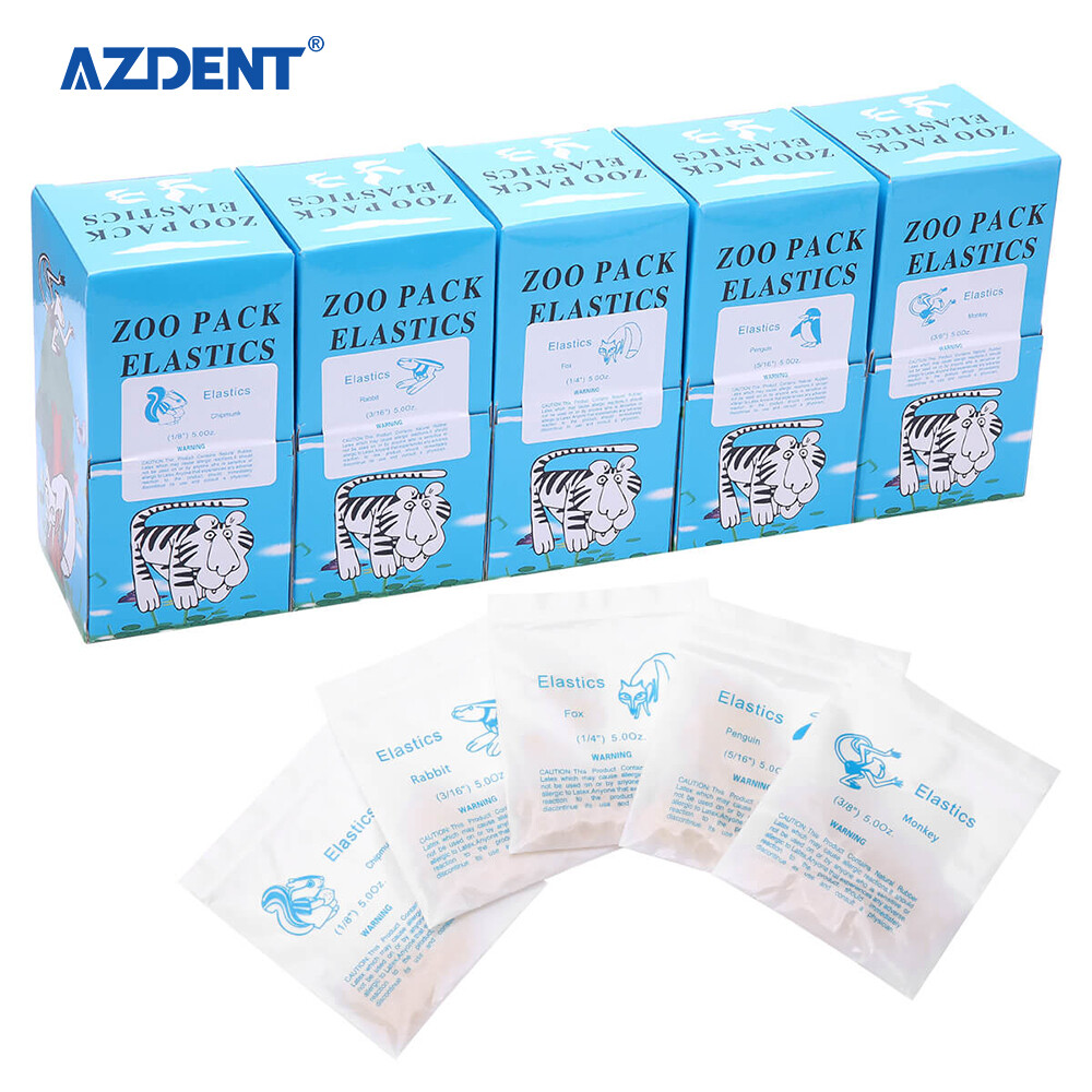5000pcs Orthodontic Dental Elastics Band Animal images Fox Rabbit Squirrel