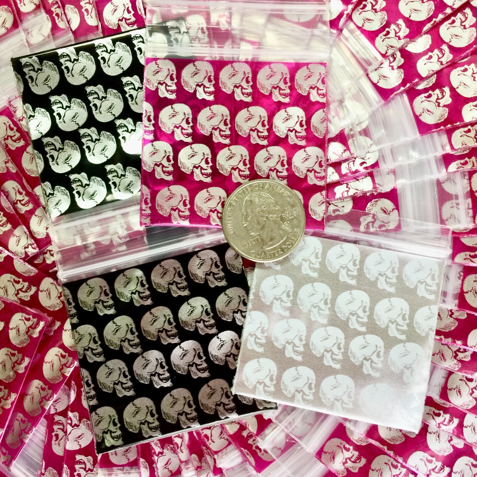 BaggiesSince1987 – 2020 Zip Seal BAGS 50 DESIGN MIX 1000 METALLIC P, 👀Details🔽