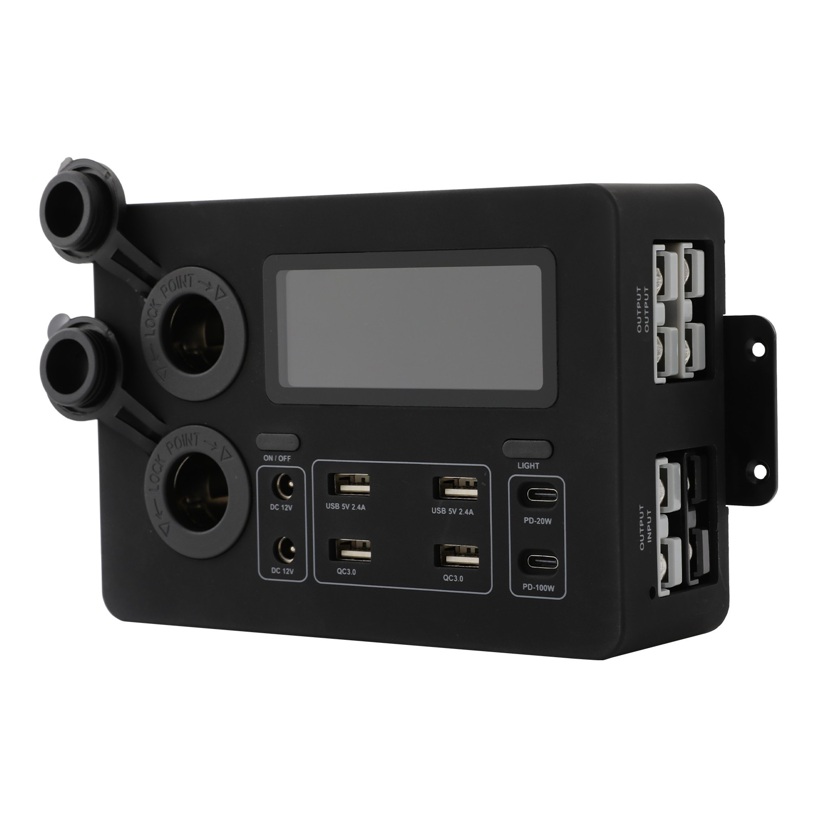 DC12V Multi-functional Power Box RV Mini Power Distribution Box Yachts Power Box
