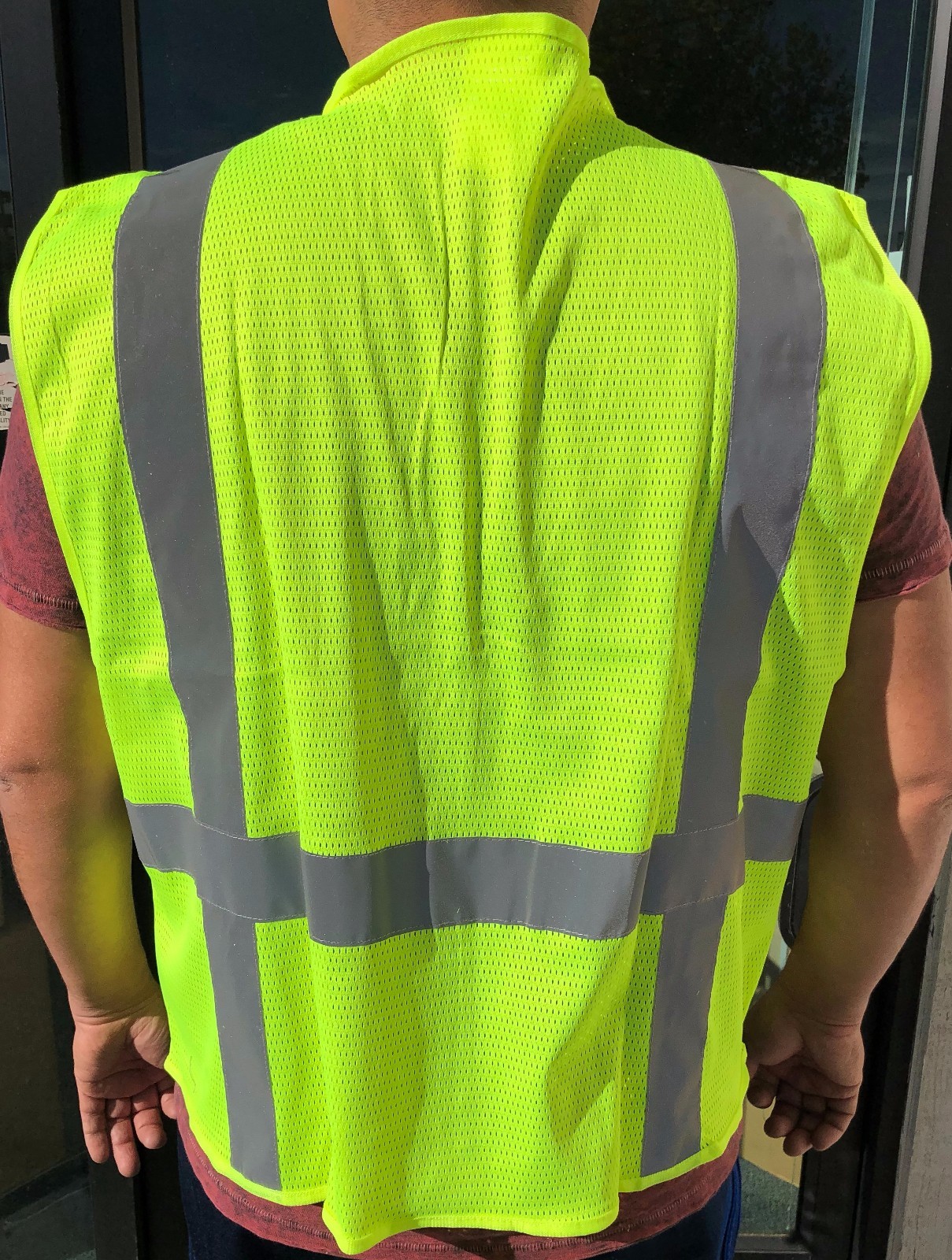 MEDIUM Yellow ANSI CLASS 2 Reflective Tape/ High Visibility Safety Vest