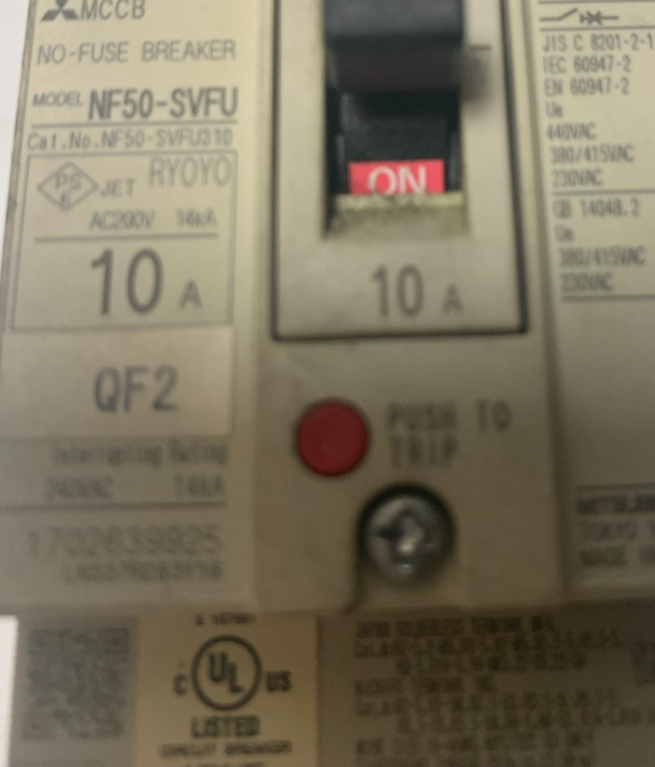 Mitsubishi Breaker NF50‑SVFU 3P 10A FAST SHIP
