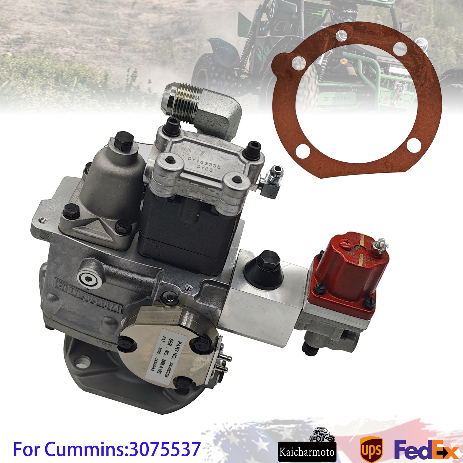 Fuel Injection Pump New For Cummins K38 K50 KTA38 KTA50 Diesel Engine 3075537 US