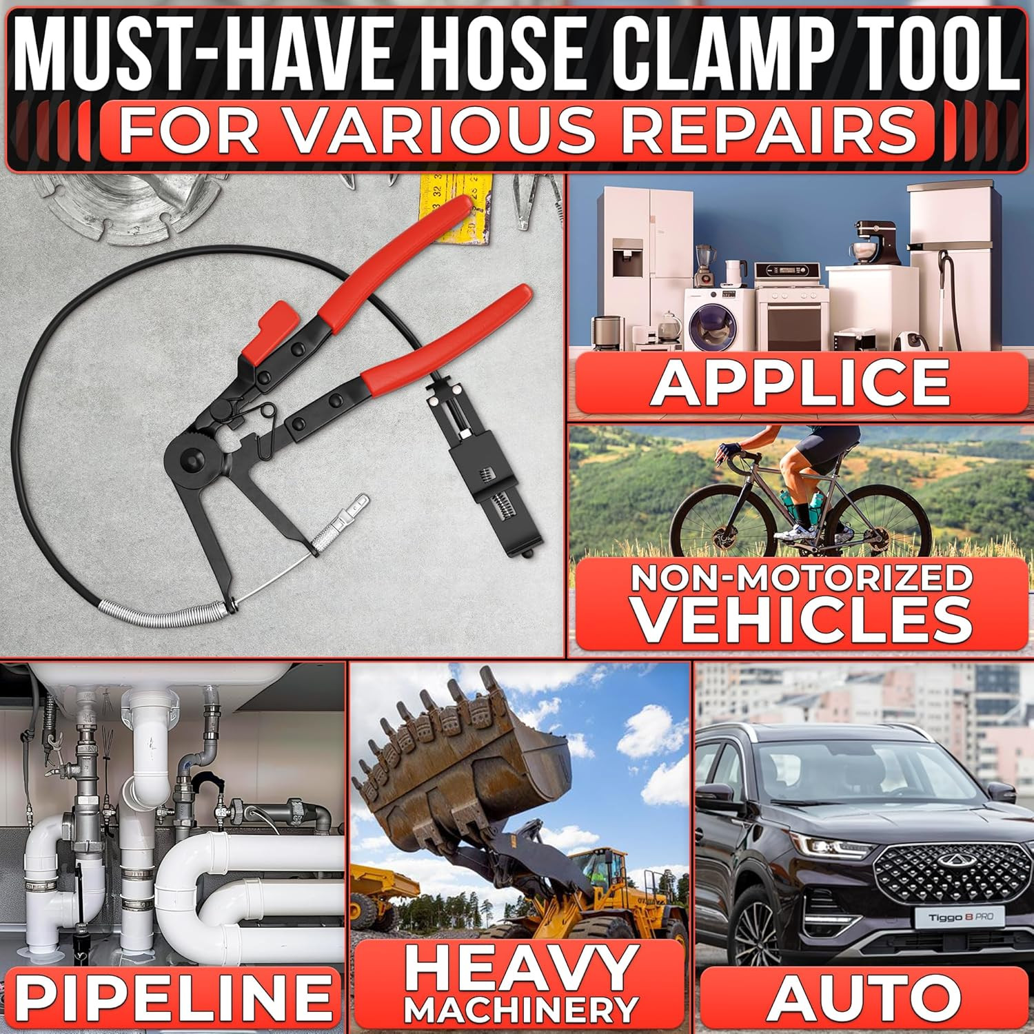 Radiator Hose Clamp Pliers Automotive – Corrosion-Resistant Hose Clamp Tool with