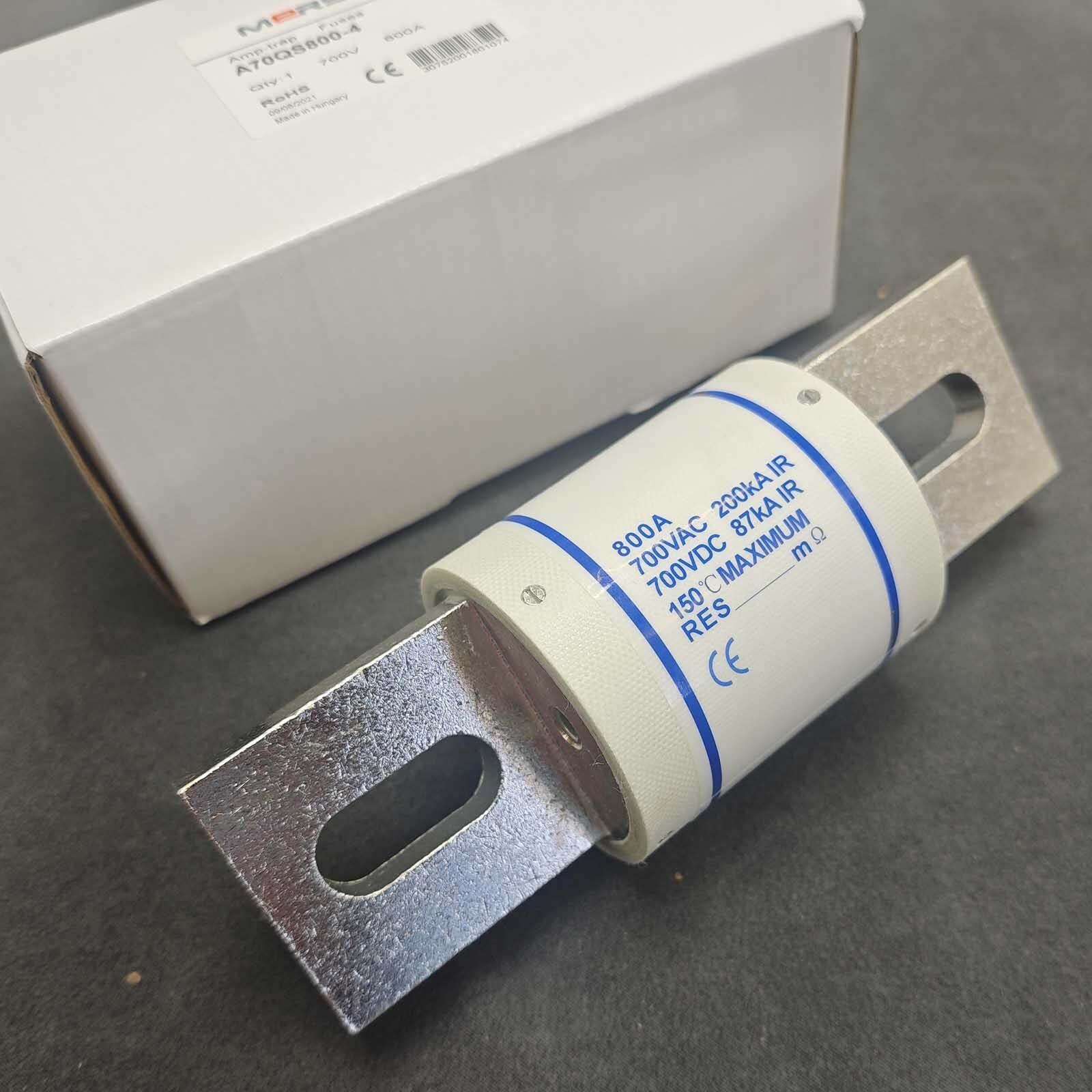 A70QS800-4 for Mersen Amp-Trap Fuse 700VAC/DC, Form 101, 800AMP, 200/100KA (1EA)