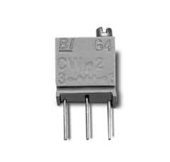 4Pcs 64WR100LF Trimmer Resistors – Through Hole 1/4″ Squ 100 10%