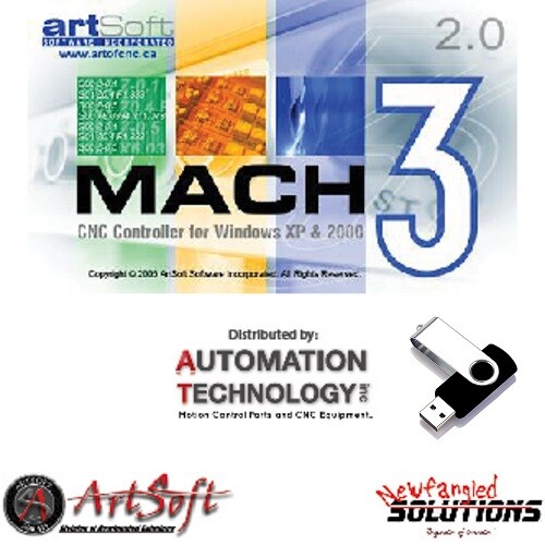 Fully Licensed Mach3 CNC Software, Free USB Flash Drive with License file
