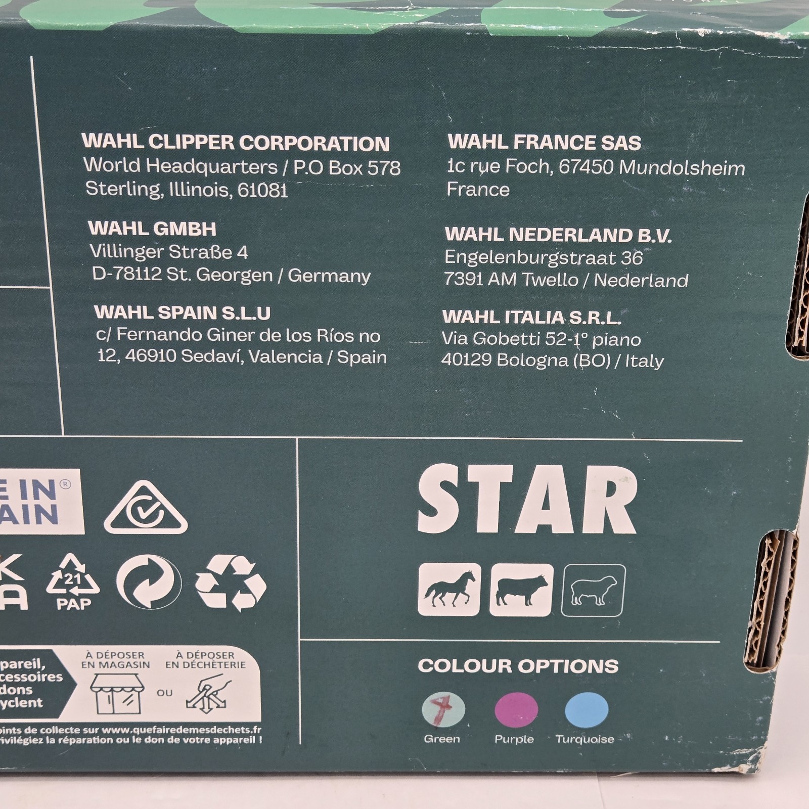 Lister Star Large Animal Clipper for Livestock Green NEW