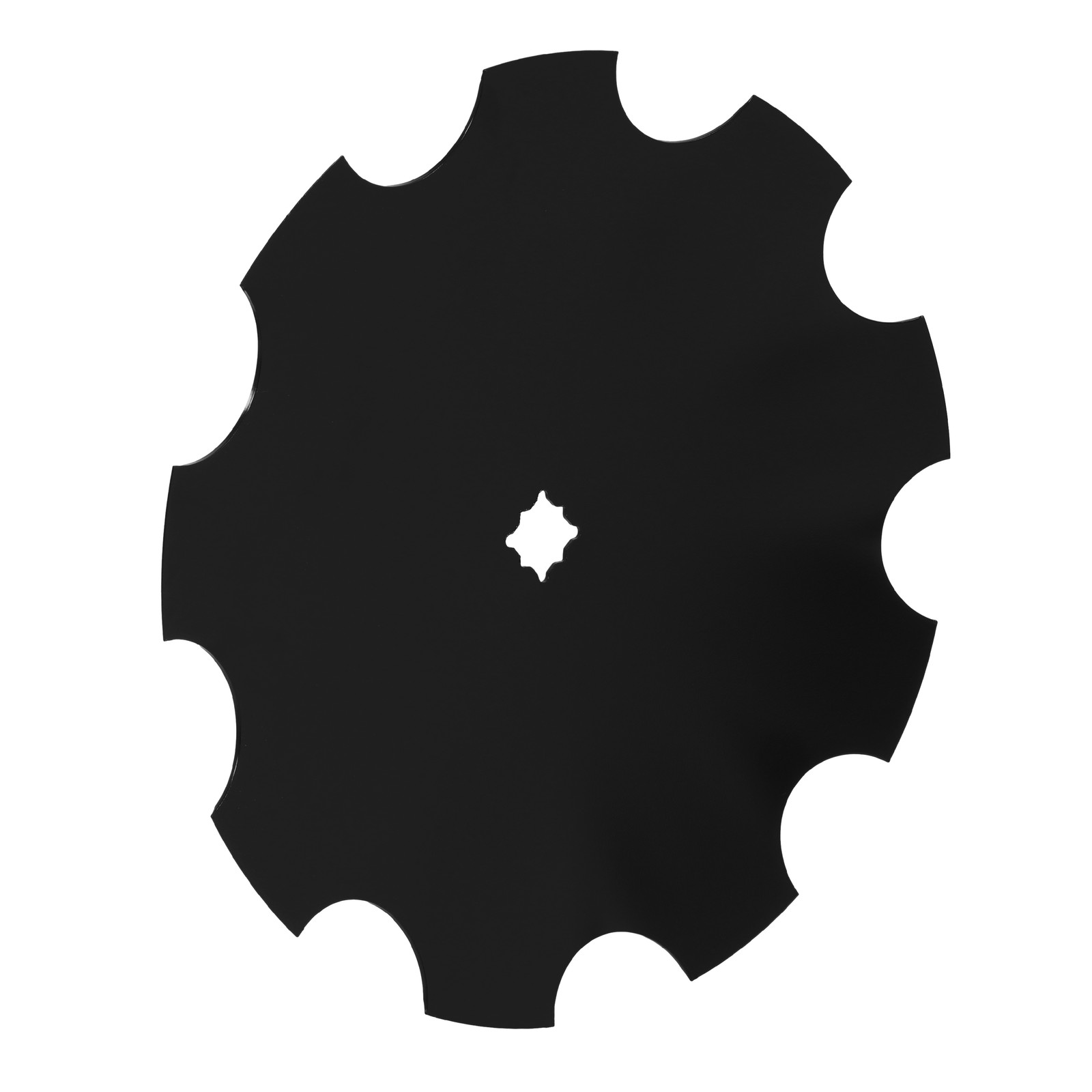 18″ Disc Harrow Blade 3.5mm 9-Gauge Notched For 1″/ 1-1/8″ Square Axle HeavyDuty