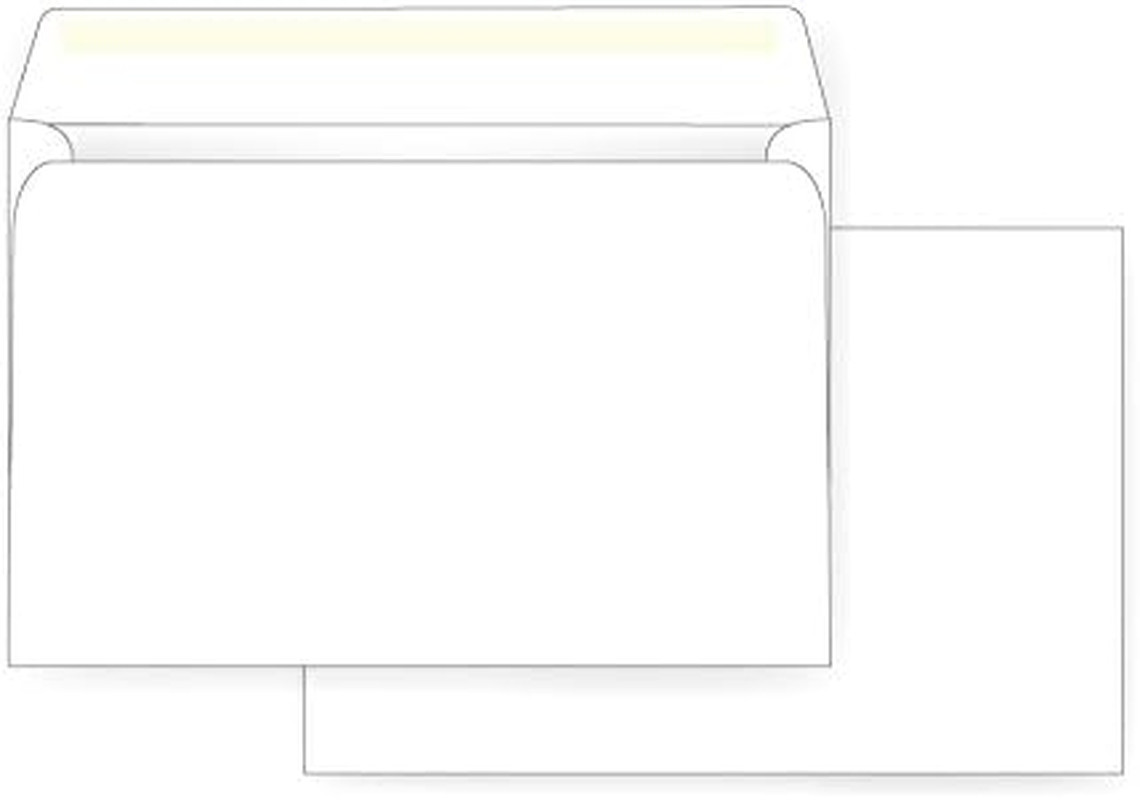 6 X 9 Booklet Envelope – 24# White Wove – Open Side- (6 X 9) – Jumbo Envelope S