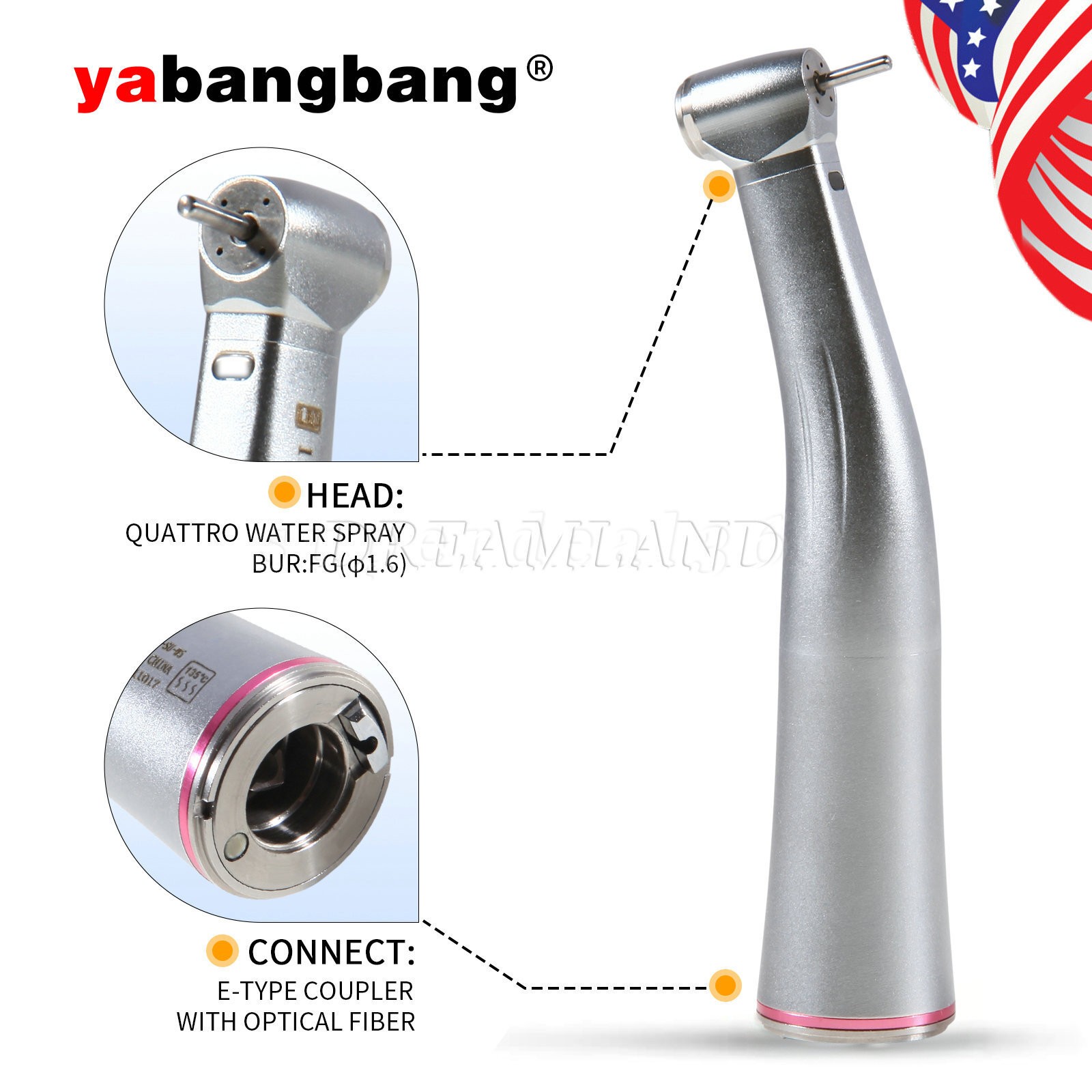 Dental Brushless LED Electric Micro Motor For Practice/1:5 Increasing Handpiece