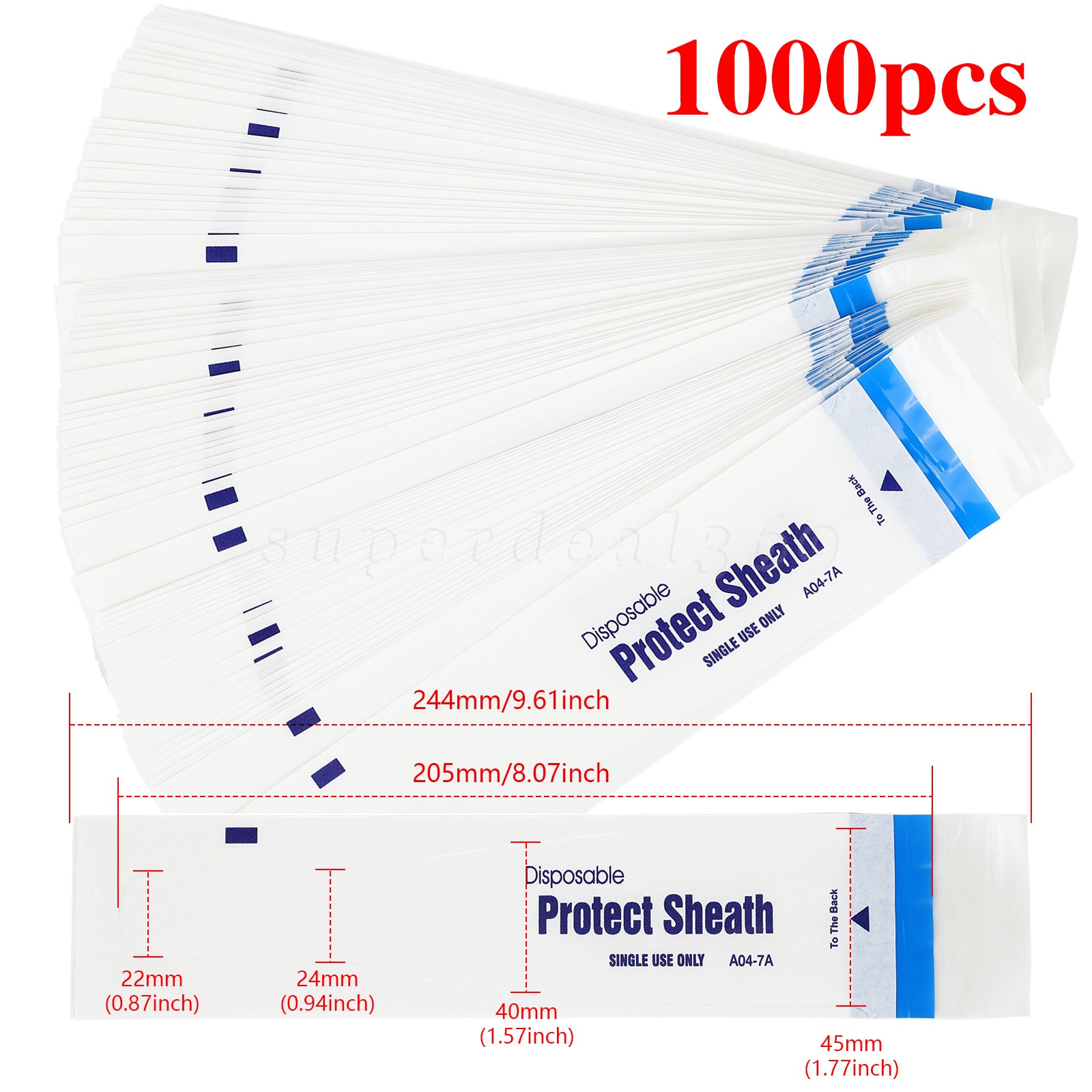 100/200/300/500Pc Dental Disposable Protect Sheath Intraoral Camera Cover A04-7A