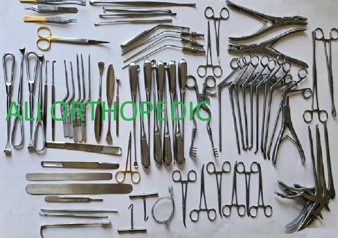 Basic Craniotomy & Laminectomy Spinal Surgical Orthopedic Instruments Set of 78
