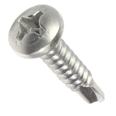 #14 x 3/4″ Phillips Pan Head Self Drilling Metal Tek Screws Stainless Qty 250