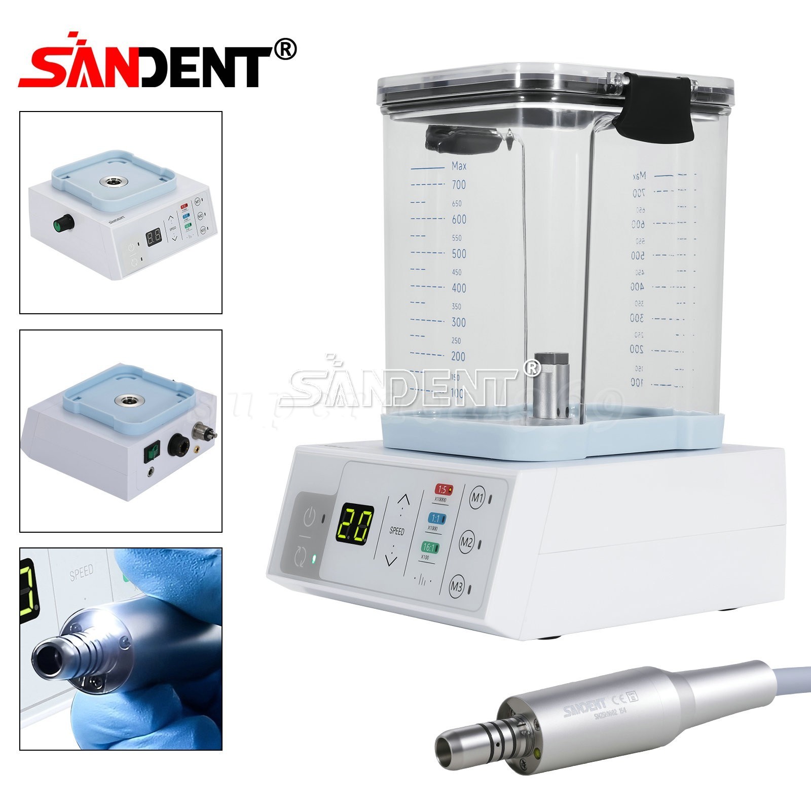 Dental Brushless LED Electric Micro Motor For Practice/1:5 Increasing Handpiece