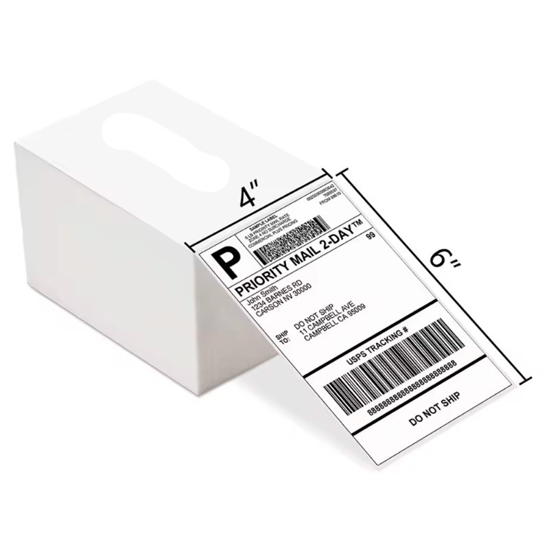 1000 4X6 Thermal Paper Shipping Labels Logistics Labels for Thermal Printers