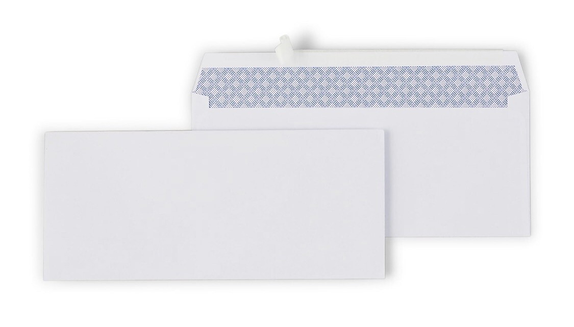 No #6 3/4 Peel & Self-Seal White Letter Mailing Security Envelopes 3-5/8 x 6-1/2