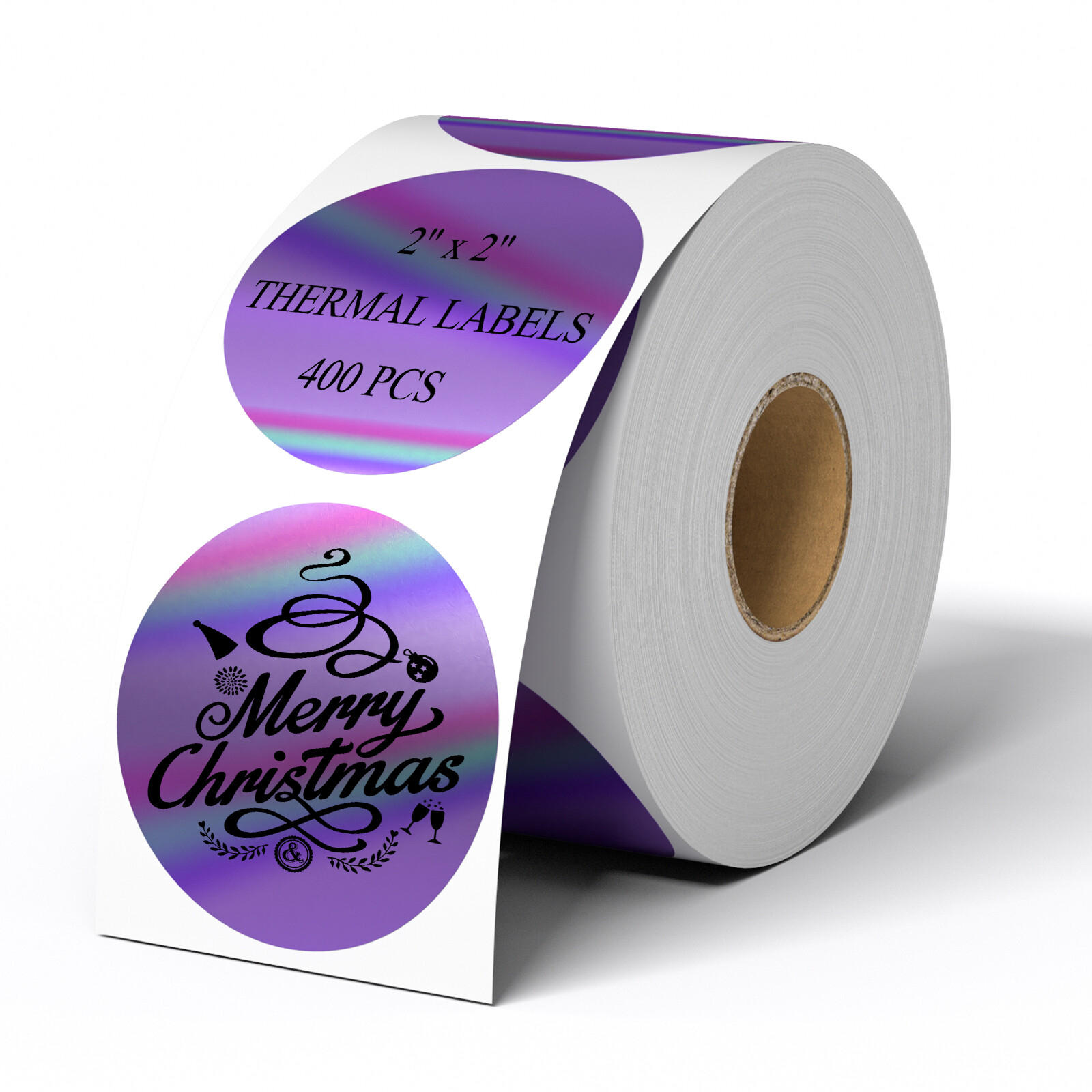 2”x2”&2.25″×1.25″Roll Vinyl DIY Self Adhesive Stickers 400/500 Labels / Roll
