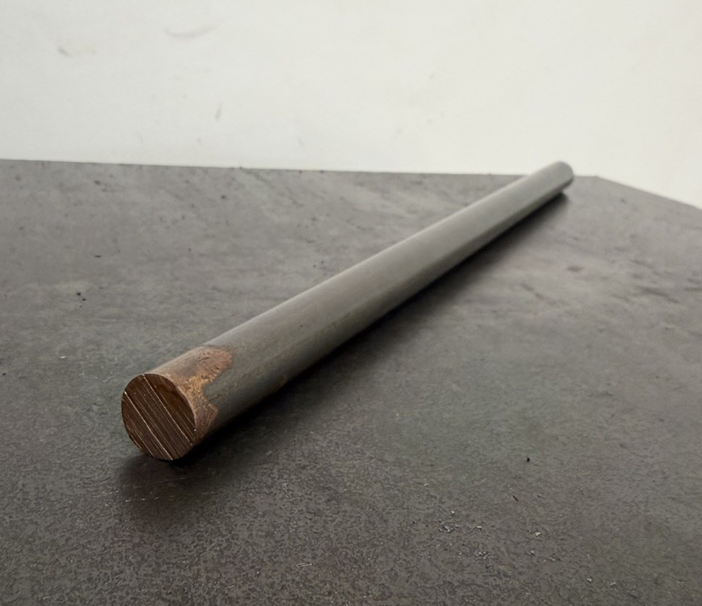 1060 Carbon Steel Round Bar .545″ x 12″ – Knife Making Stock