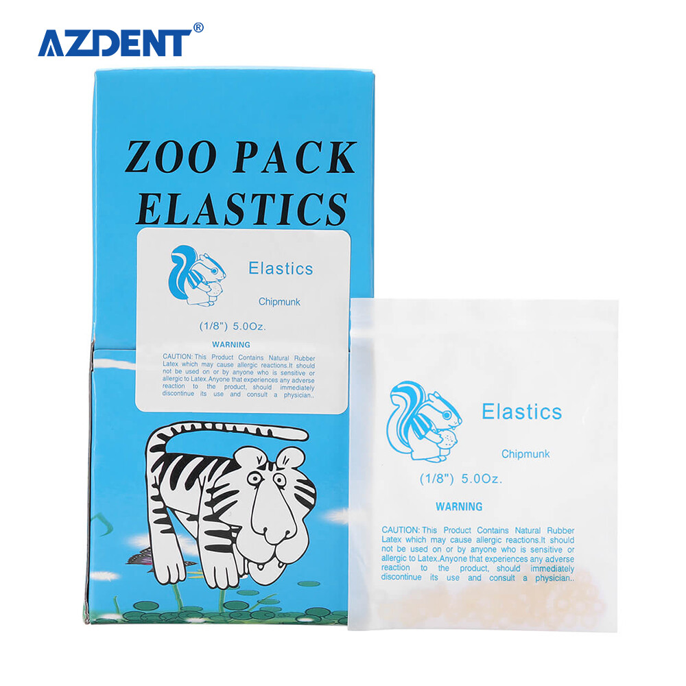 5000pcs Orthodontic Dental Elastics Band Animal images Fox Rabbit Squirrel