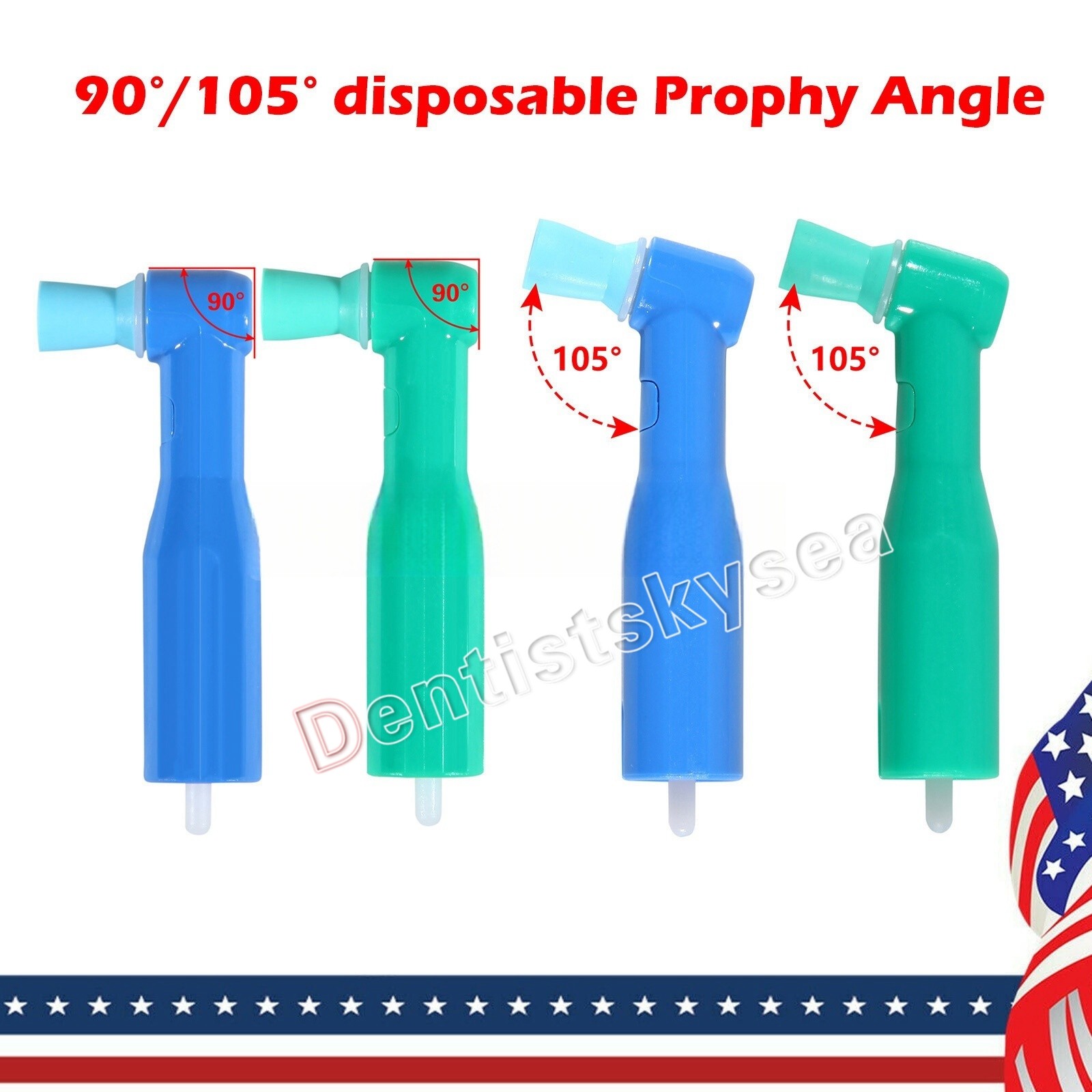 Dental Disposable Prophy Angles Soft or Firm Cup LatexFree Premium Quality