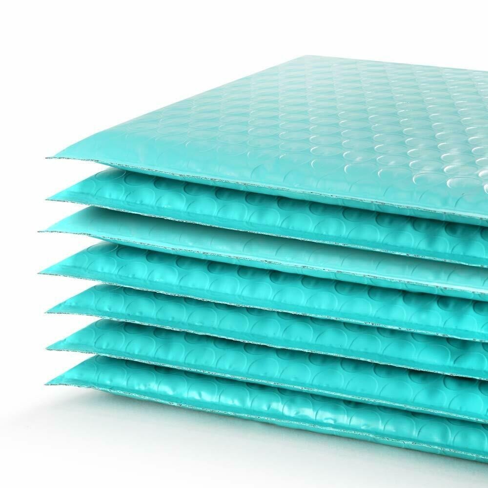 Teal Poly Bubble Mailers Self Seal Padded Shipping Envelopes Bulk 10-500
