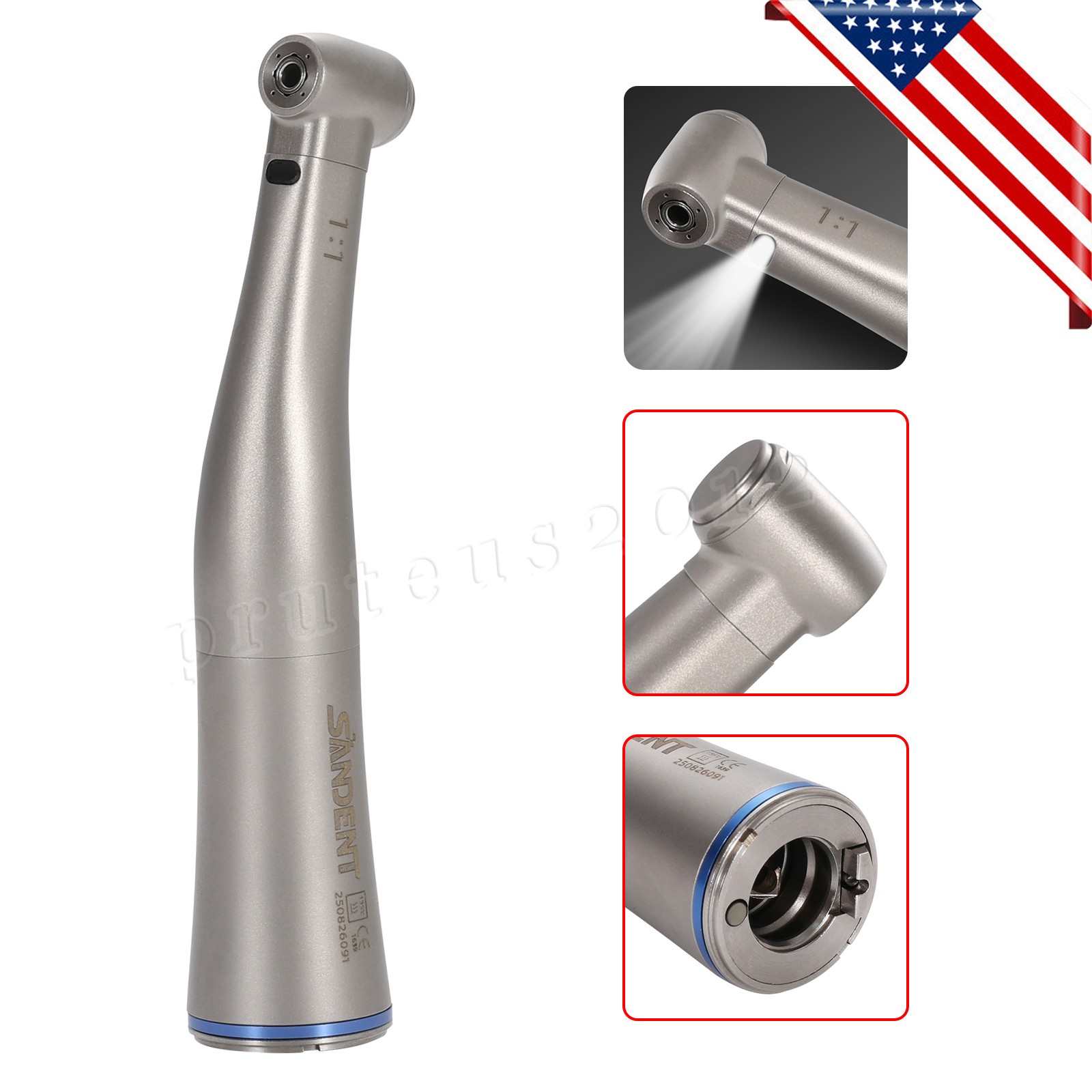Dental Brushless LED Electric Motor + Water Tank 1:1/1:5/1:4.2 LED Contra Angle