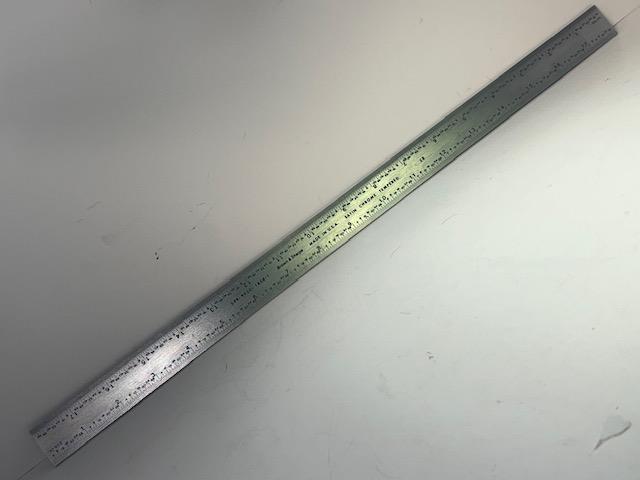 NOS Brown & Sharpe USA 18″ Satin Chrome Tempered Combination Square Blade Rule