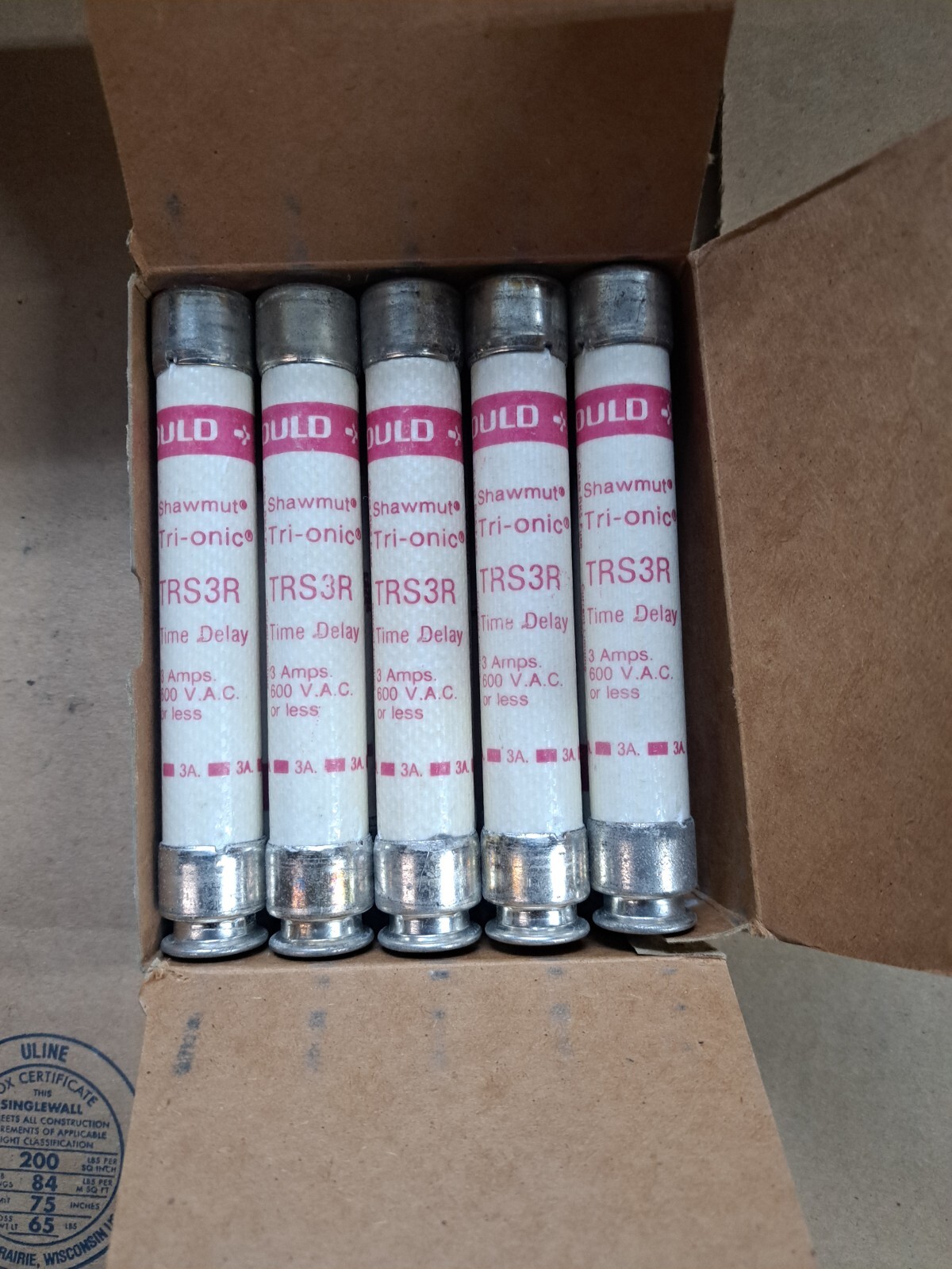 10-GOULD SHAWMUT FUSES TRS-3 3AMPS 600VAC OR LESS