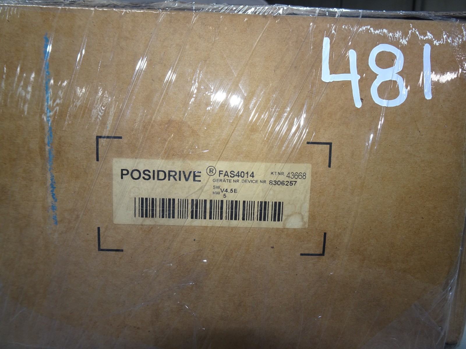 *PRISTINE* FAS4014 POSIDRIVE 0.75KW 1HP 400/480VAC IP20 W/ PRINTED MANUAL (481)