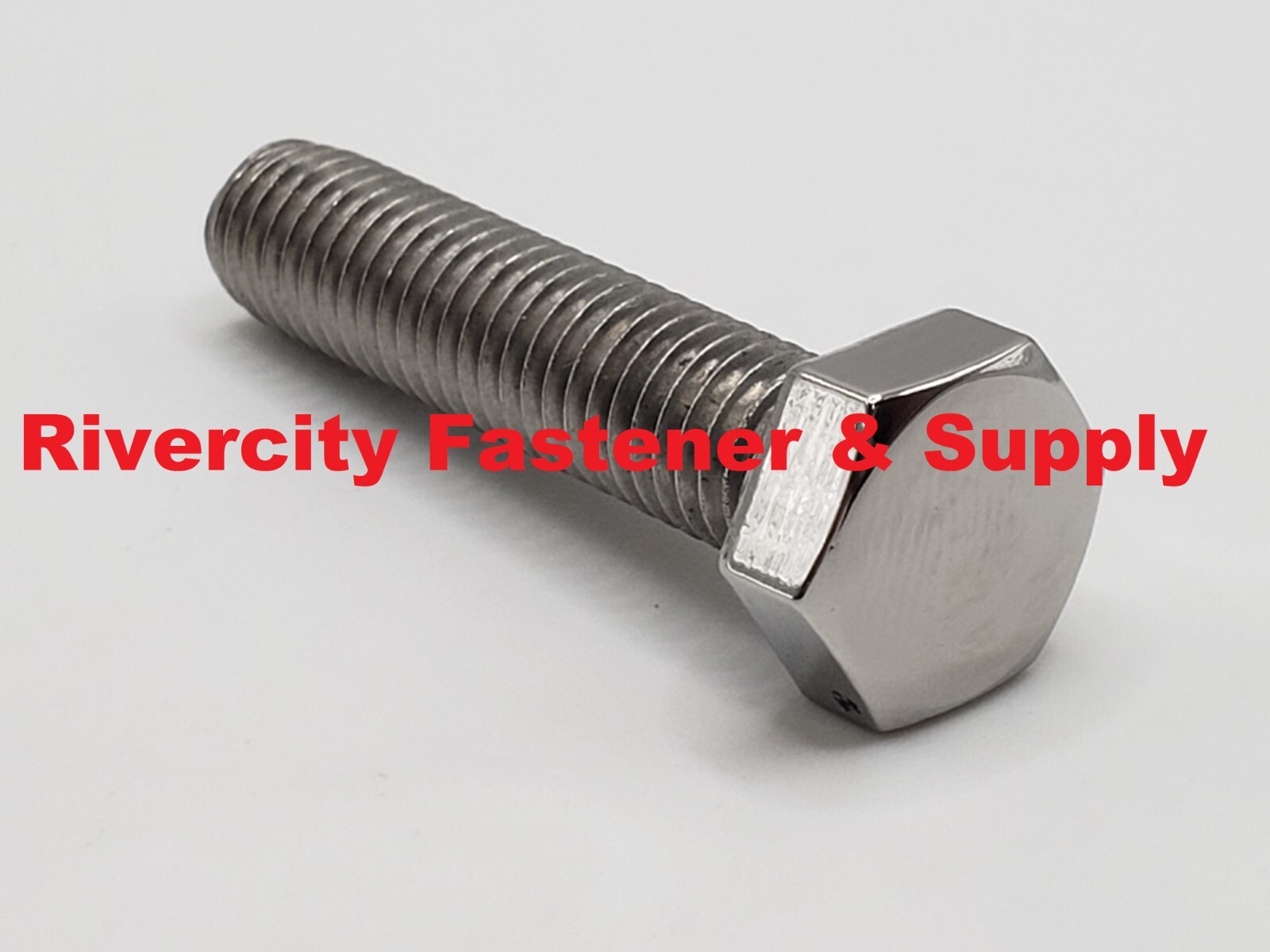 M8-1.25×35 Polished Stainless Hex Head Cap Screws M8x1.25 x 35 Bolts 8mm x 35mm