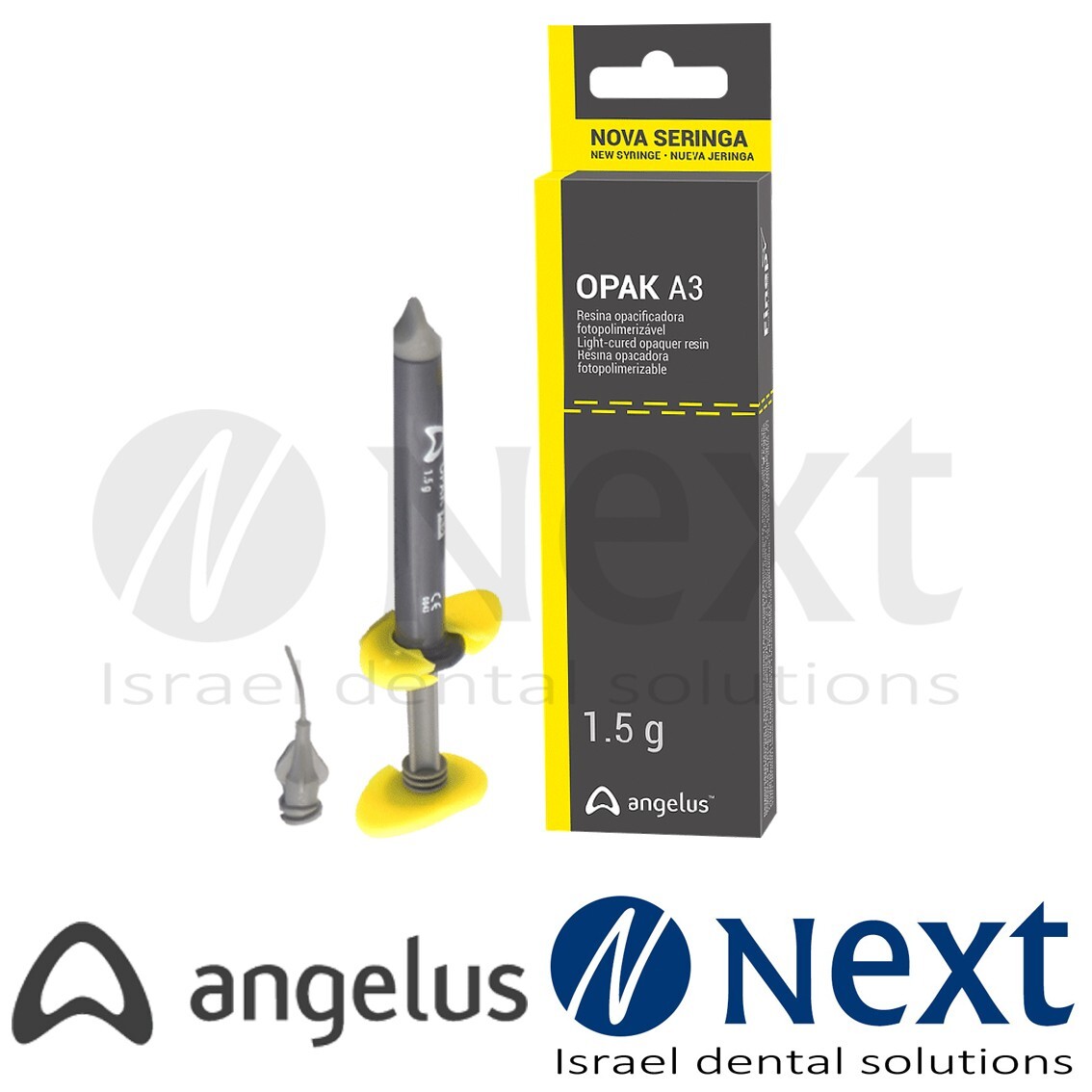 Dental Angelus Opak Light Cured Opaque Resin Color A3 1.5 g