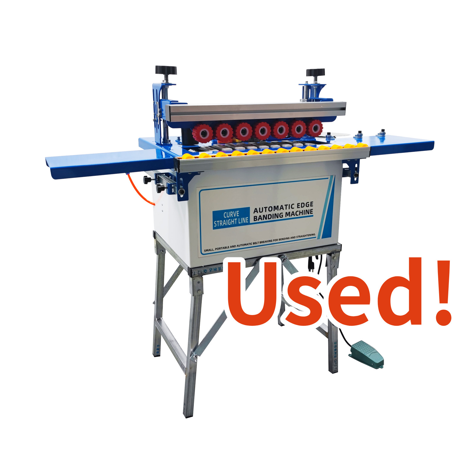 Used! Auto Edge Banding Machine Automatic Strip Break Double-side Glue 1200W