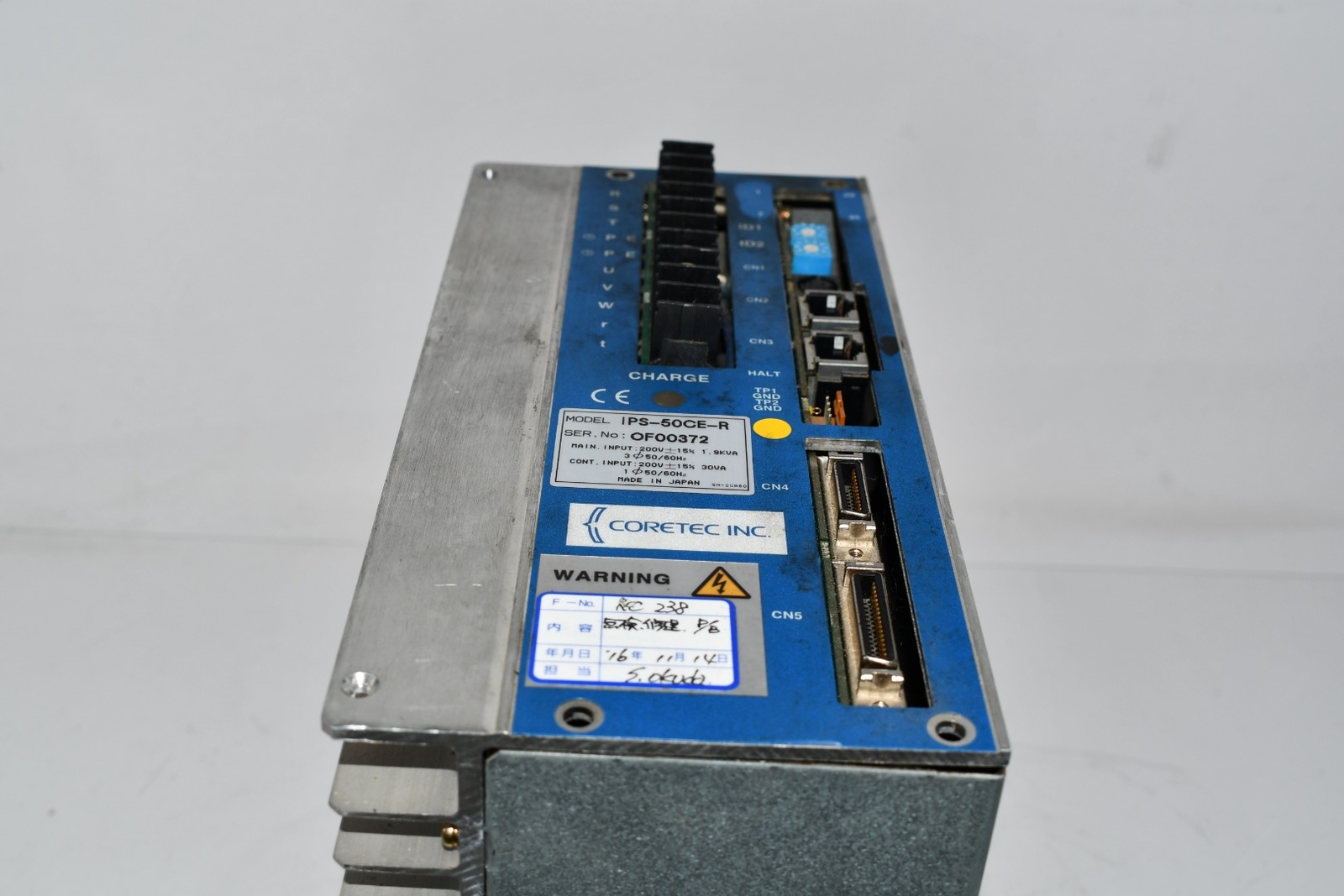 Cortec IPS-50CE-R SERVO CONTROLLER IPS SERIES 200V INPUT 50/60HZ 1.9 KVA