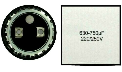 630-750 uF MFD 220-250V 250 VAC High Quality Motor Start Capacitor Round HVAC