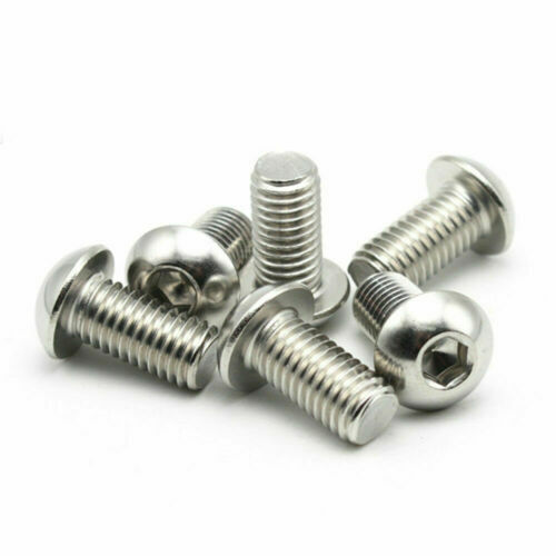 5mm / M5 x 0.8 – Stainless Steel BUTTON HEAD Socket Cap Screws ISO 7380 A2 18-8