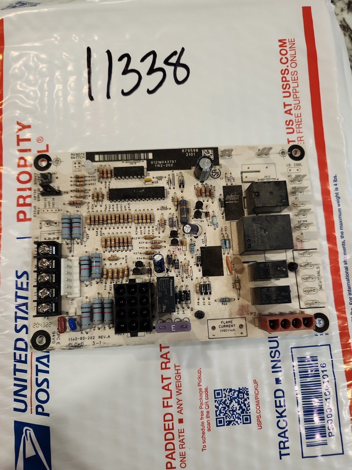 1162-202 Furnace 1162-83-202 Control Board 879598 Tested