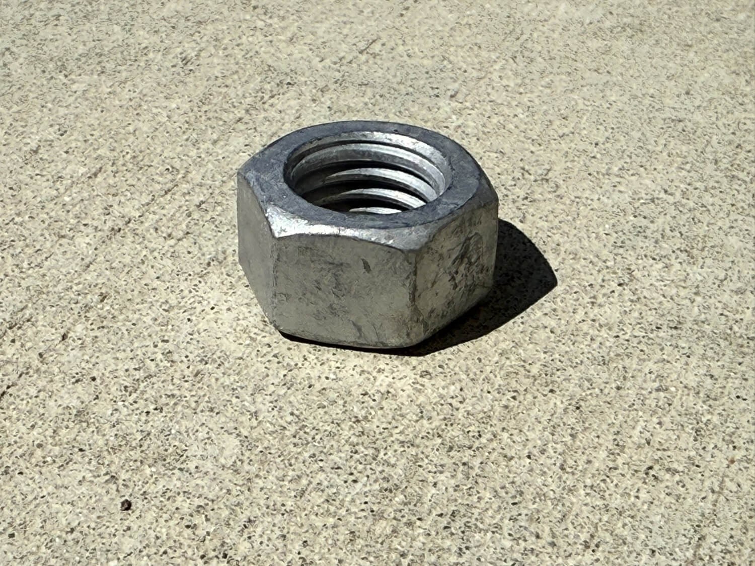 5/8″ Hot Dipped Galvanized Hex Nut, Standard | Coarse Thread 13 TPI – Sandbaggy