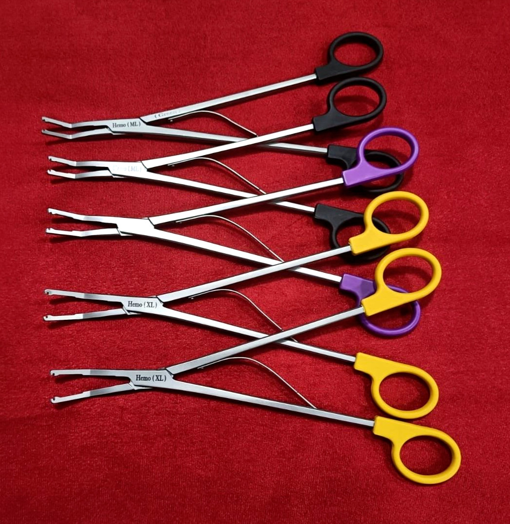 5pc-Open Surgery Hem-O-Lok Applier ML-Size/Large-Size /XL-Size Reusable Instrume