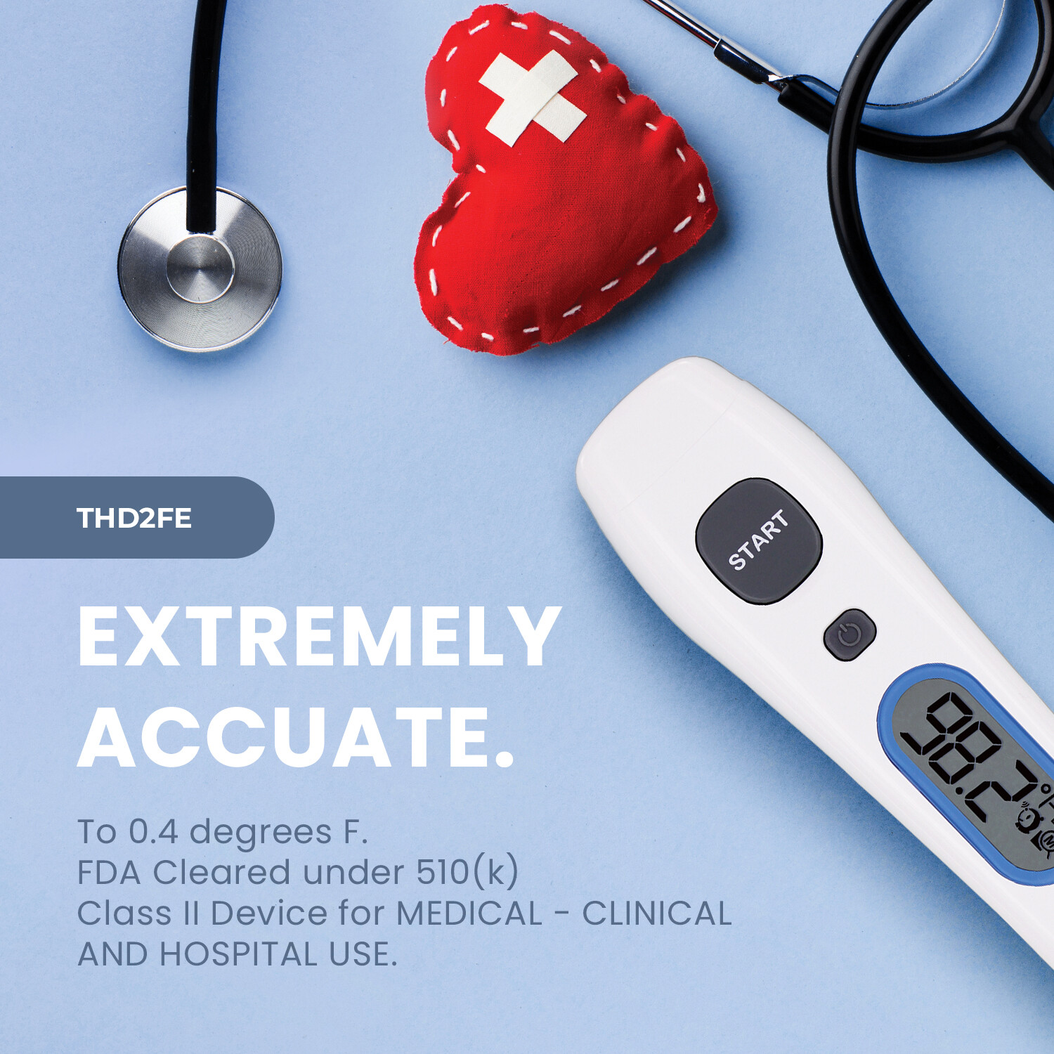 FDA Cleared Non Contact Infrared Forehead Thermometer/ Oral Temperature Equal